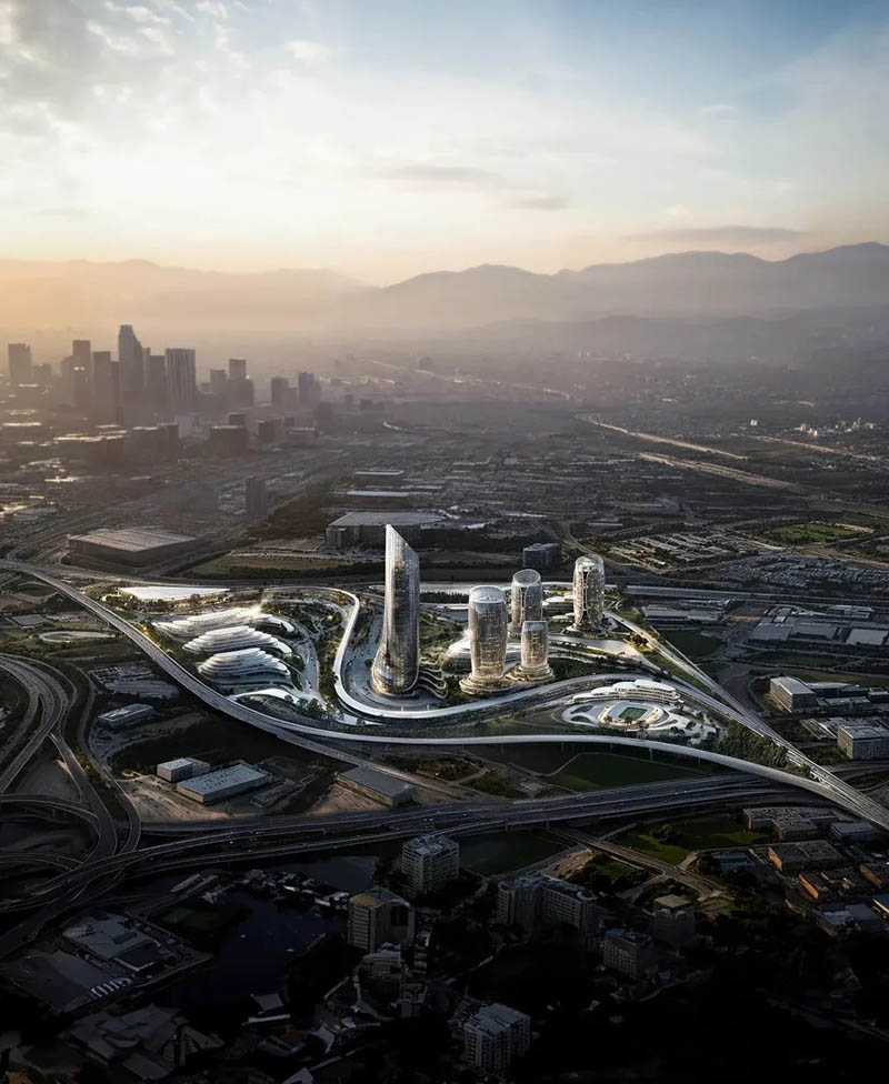濃濃的扎哈風(fēng)—美國洛杉磯奧運(yùn)村規(guī)劃設(shè)計(jì)方案