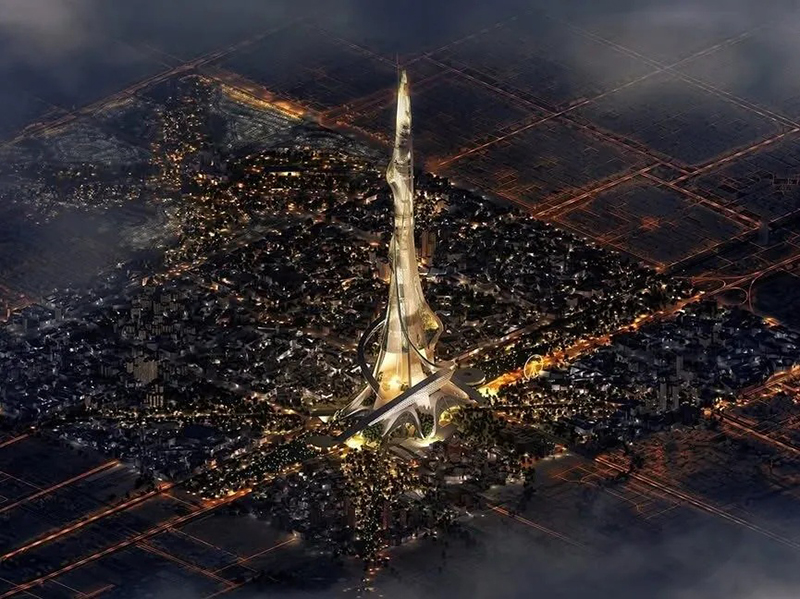 沙特未來“世界第一高樓”新方案亮相2000米刷新人類建筑新高度！